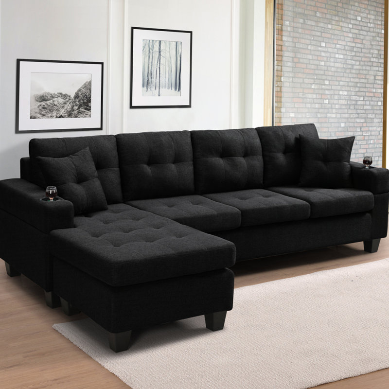 Sofa for Living Room, Black