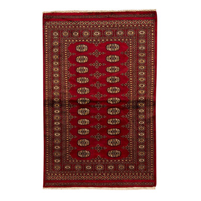 One-of-a-Kind 4'1" X 6'7" Wool Area Rug in Red