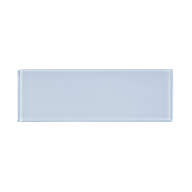 Premium 4" x 12" Glass Subway Tile, Moonlight Gray