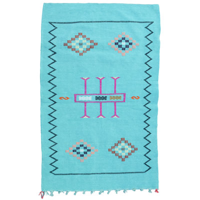 One-of-a-Kind Rectangle 3' X 4'10" Hand Knotted Area Rug