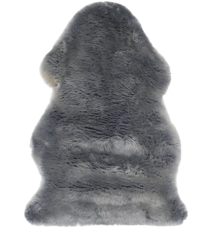 Tateos Sheep Skin Natural Sheep Skin Made Within Acid Dying Sheep Skin Animal Print Rug, Rectangle 2' x 3'