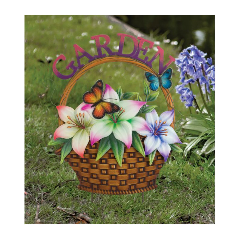 Panier à fleurs, Jardin
