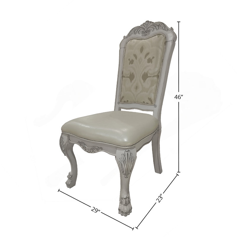 Chaise d'appoint confortable avec dossier capitonné élégant et siège rembourré