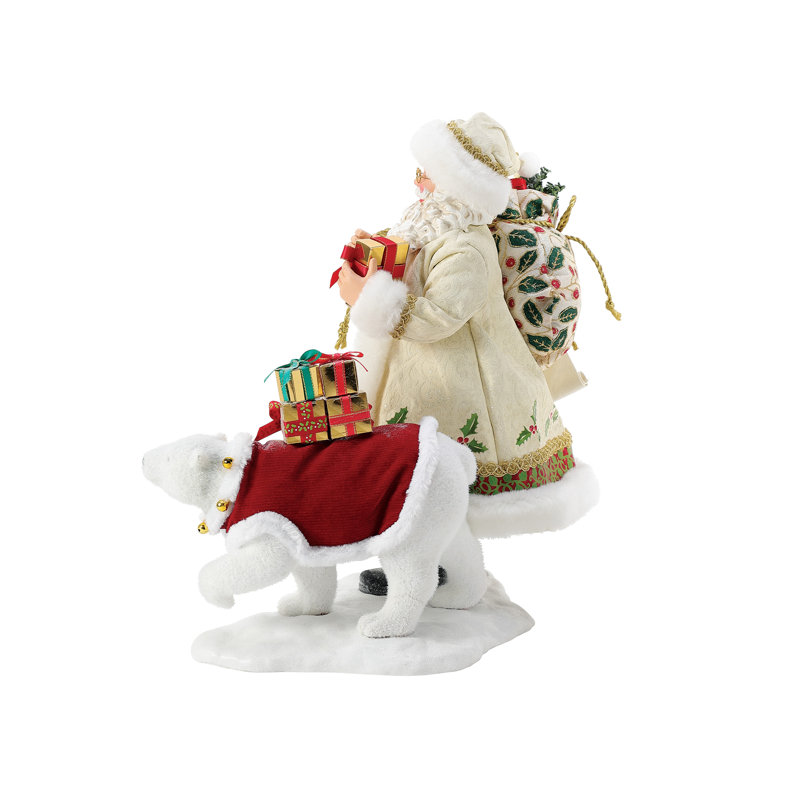 Paire de père Noël Traditions de Noël 10,5 po