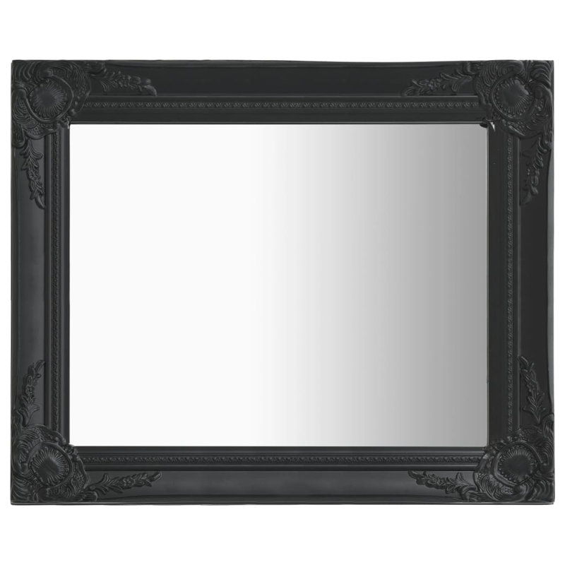 Ginter Rectangle Mirror, Black, 50cm H x 60cm W