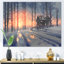 «Video Landscape Winter Landscape Of An Abandonné», art mural moderne sur toile