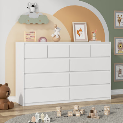 10-Drawer 55.14" Dresser With Drawers In 2 Sizes