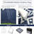 Round Outdoor Patio Rugs 8Ft Blue Reversible Plastic Straw Rug with Carry Bag Lightweight Floor Mat for Patio Camping Picnic Backyard RV-820894654-820894640