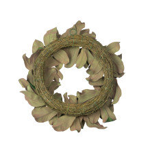 Couronne de faux magnolia pleine