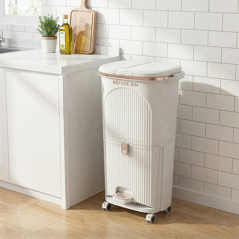 Pp Manual Lift Waste Bin - 38L
