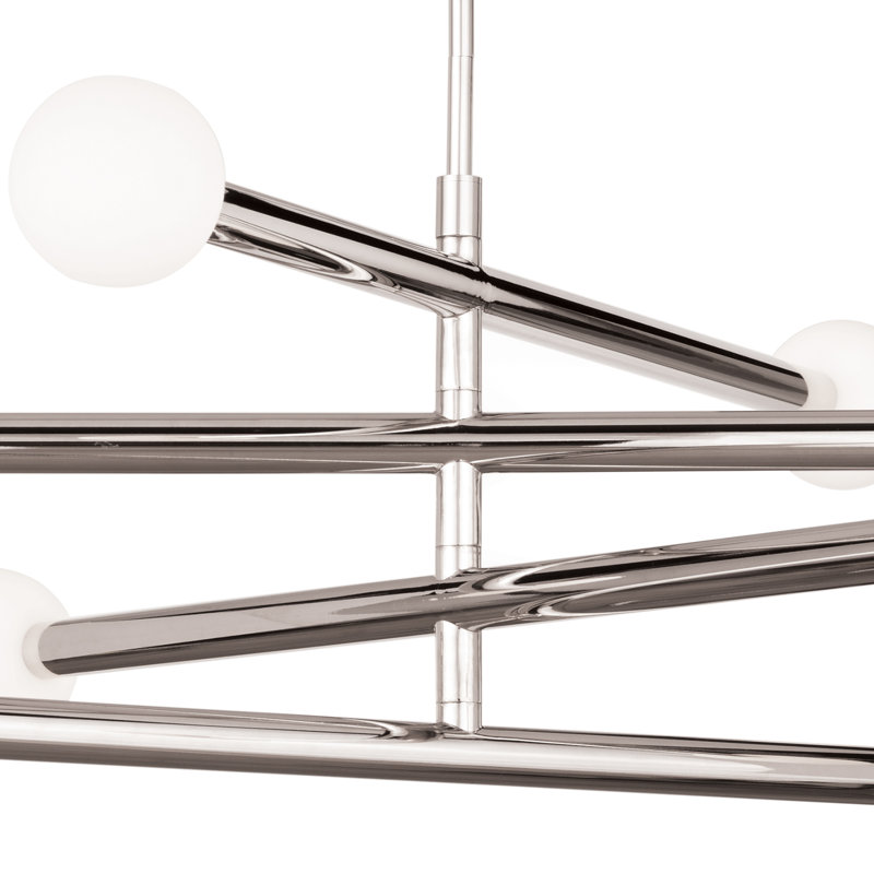 Beaubien Chandelier, Polished Nickel