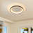 Deontee Modern Dimmable LED Flush Mount Ceiling Light with Remote Control-99207313-112577111