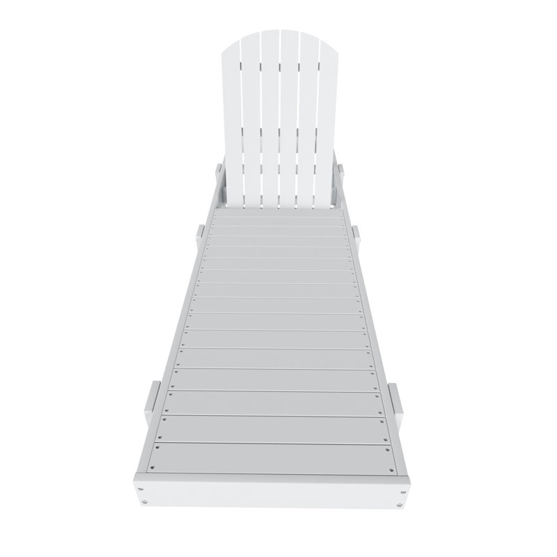 Méridienne inclinable en poly 77,7 po, Blanc