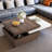 Sarisha Modern Square Coffee Table with Rotatable Top, Two Colors Matching and 1 Hidden Storage Space-1338814159