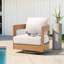 Chaise de patio d'extérieur pivotante avec coussins-122570630
