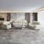 Chaise Edrice, cuir fleur ivoire