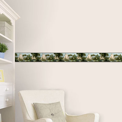 Bordure de papier peint L 15 pi x l 9 po Kaheem
