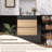Bathroom Vanity Matte Black Engineered Quartz Sink-640200489