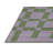 Machine Washable Checkered Pink Area Rug