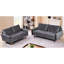 Ensemble de canapé et causeuse 2 pièces Kent, ensemble de canapé en velours de style européen avec pieds fuselés pour un décor de salon complet