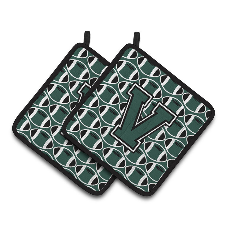 Poignée de football, Vert blanc, V