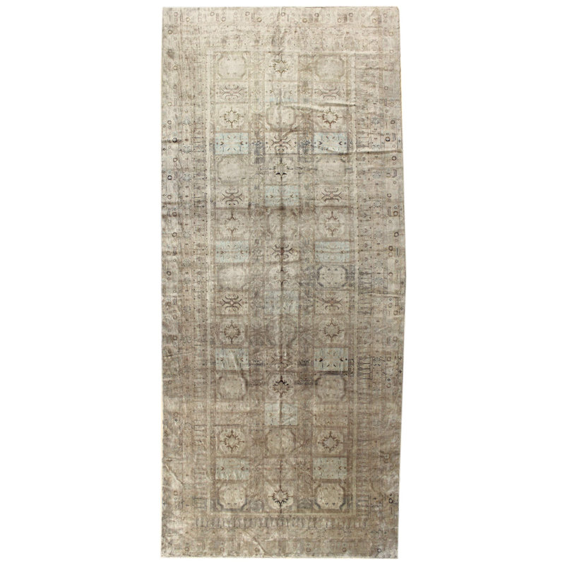 Tapis unique beige / bleu ciel de 9 pi 8 po x 23 pi Sivas