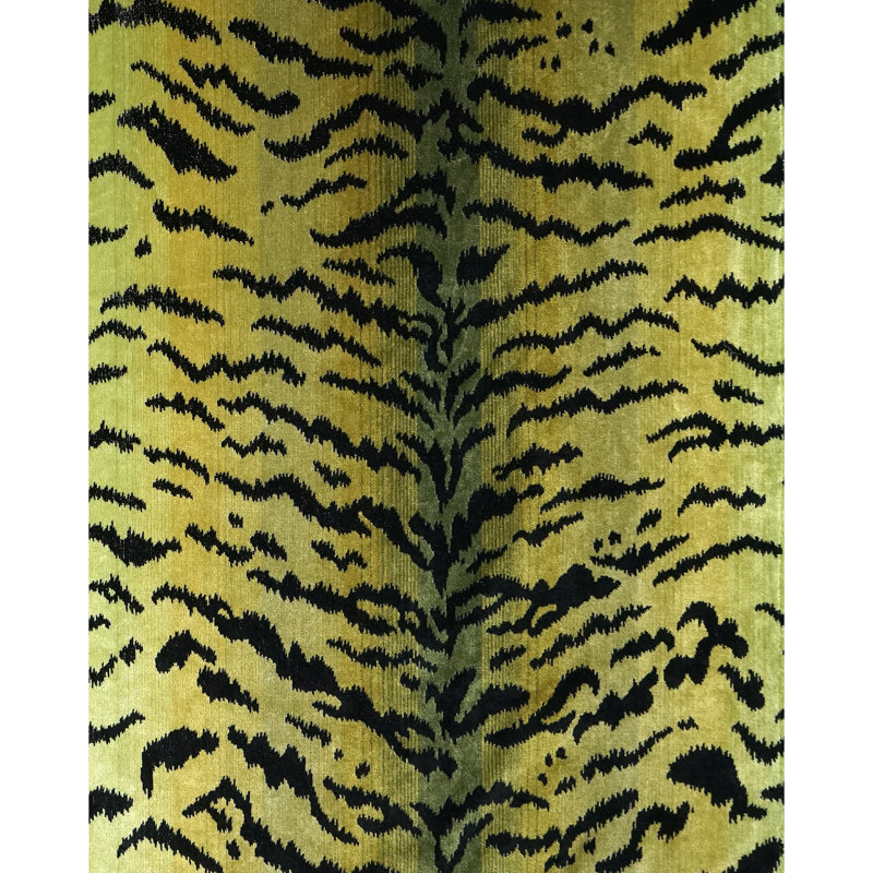 Tissu tigre, Verts / noir
