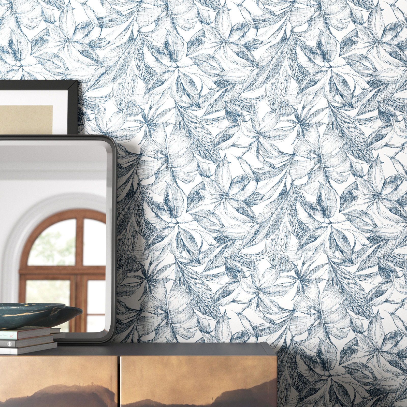 Padget Peel & Stick Floral Wallpaper