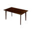 Table de salle à manger en bois massif et 4 chaises d'appoint