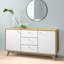 Justine 140Cm Wide 3 Drawer Sideboard-20389188