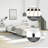 Strath vidaXL Bed Frame, Faux Leather Upholstered Platform Bed Frame, No Mattress-285223867-285223844