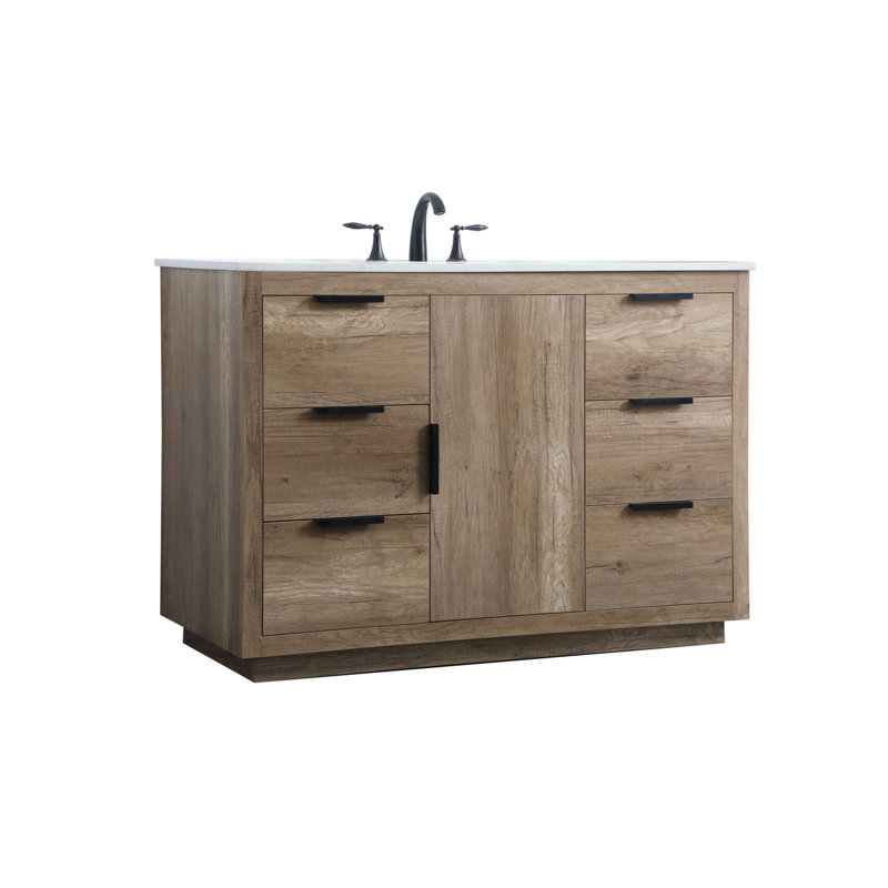 Ensemble de meuble-lavabo simple 48 po Broadlands, Chêne naturel