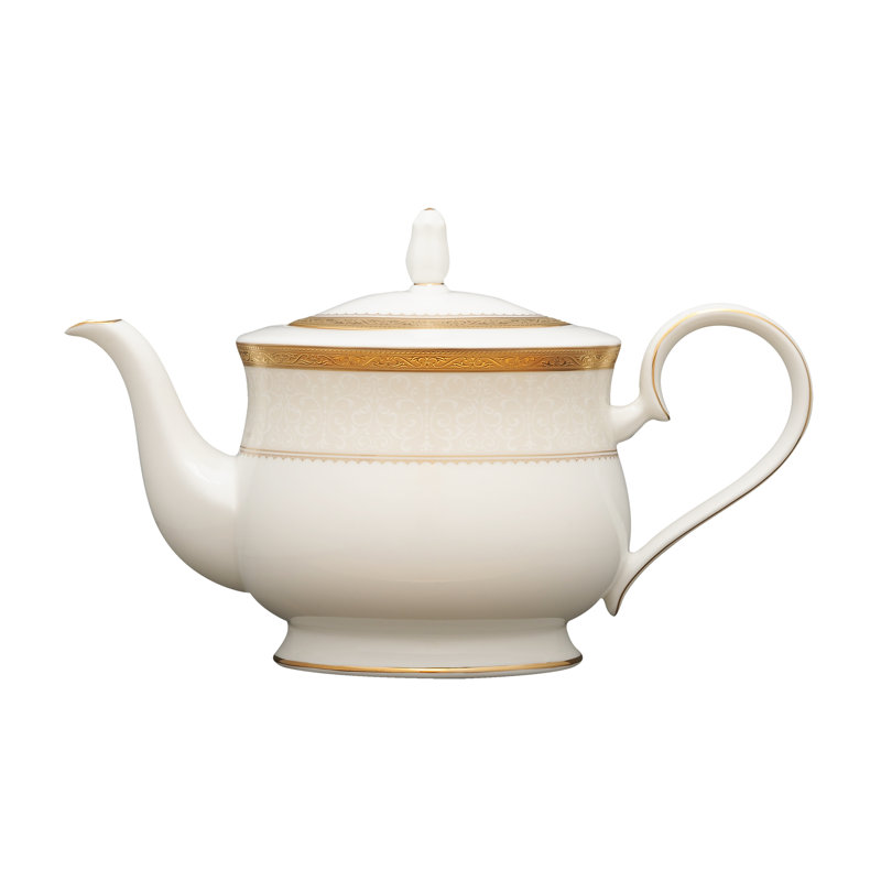 Noritake Odessa Teapot, 43 oz., Gold