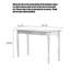 Petit bureau d'appoint en bois massif-110563323