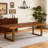 Solid Wood Executive Desk, Rustic Farmhouse Dining Table, Writing & Computer Table for Home Office or Study Room