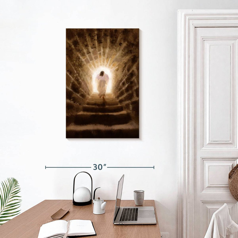 Adella, résurgion du Christ, H 30 po x l 20 po