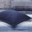Premium 9-piece Cal King Bedding Set, Navy Microfiber Comforter With Cotton Sheets