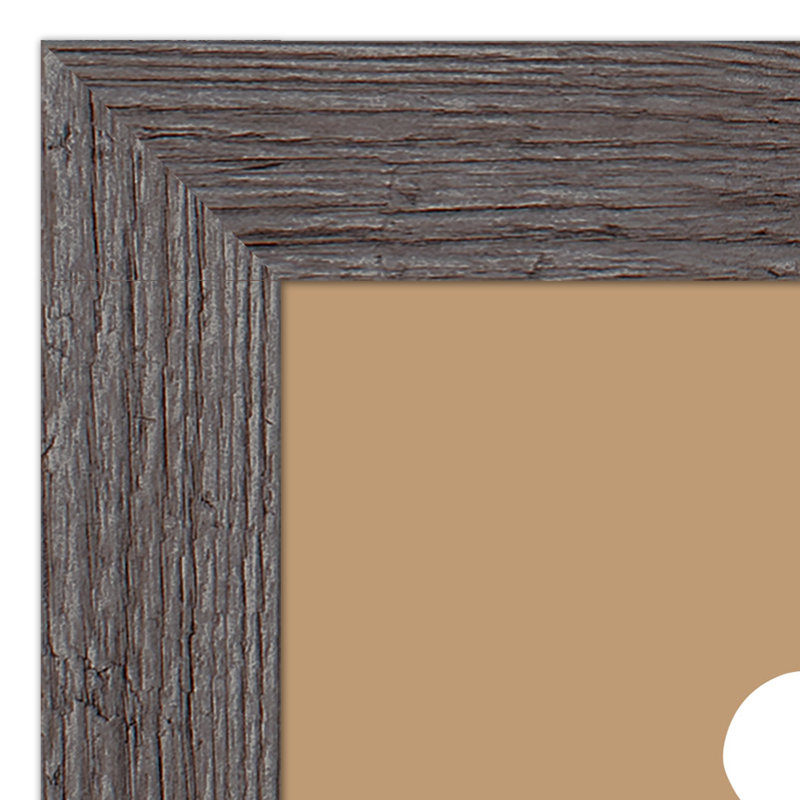 Autour de l'art encadré, H 14 po x l 11 po x P 0,75 po, Cadre gris