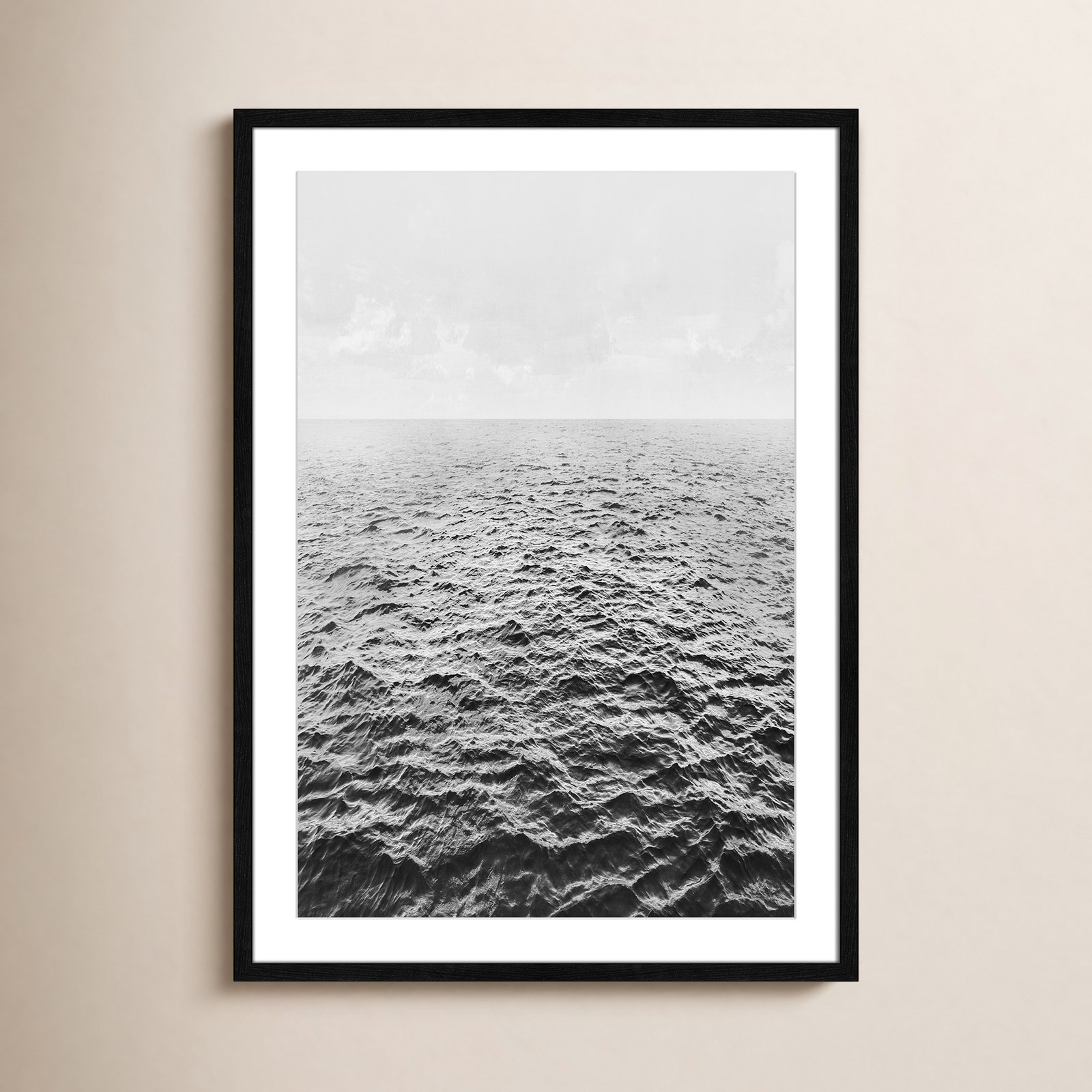 Anali "Rolling in" Print by Mike Calascibetta, 25.5" W x 35.5" H x 0.75" D, Black Wood Grain