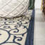 Tapis intérieur / extérieur bleu marine / beige Deilani-1058741151