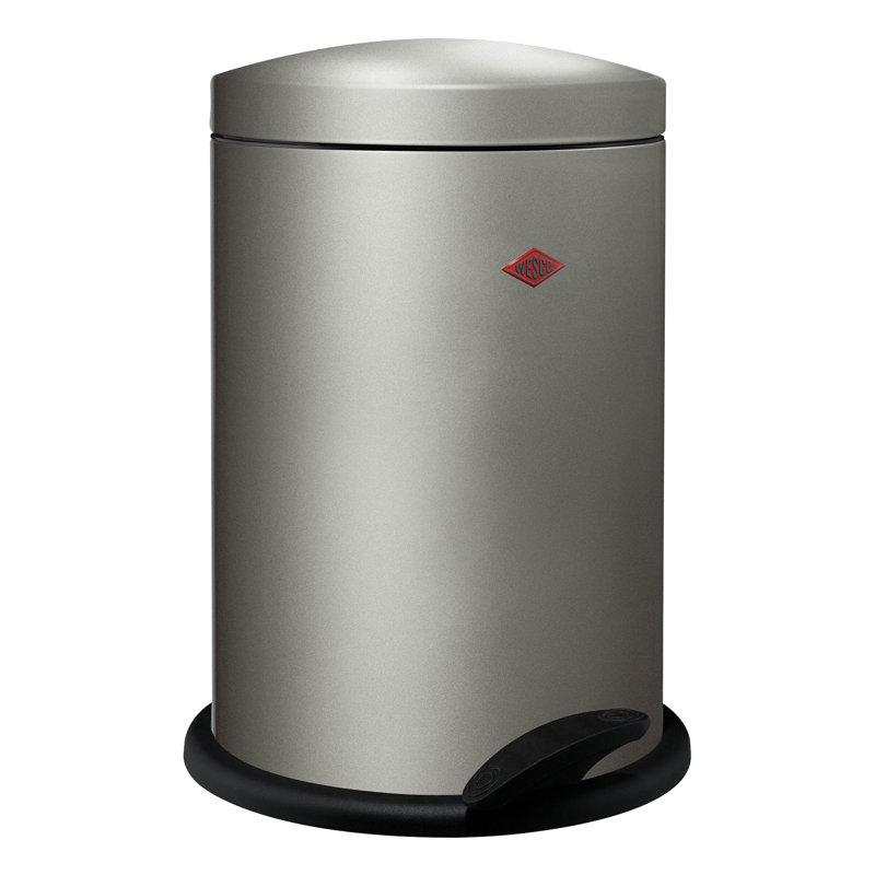 Step On Kitchen Trash Can - 13L, Nickel Silver