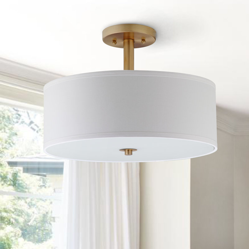 Clara 3-Light 40.64cm Semi Flush Mount