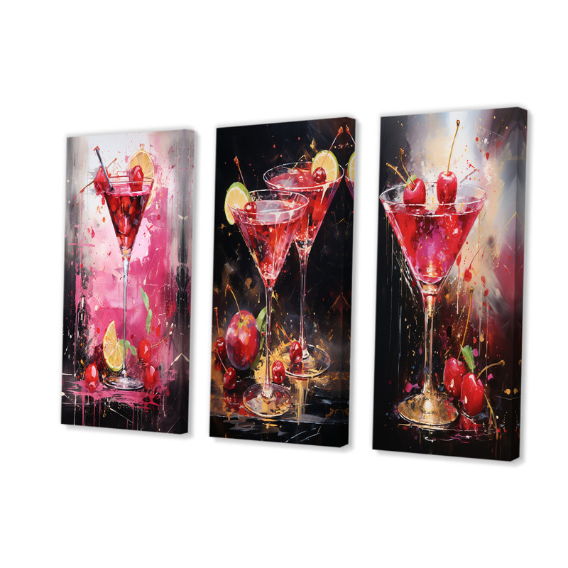 Verre à martini Cosmo Cosmos, Toile tendue, H 32 po x l 48 po