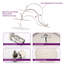 Bras de douche pivotant avec douchette Rainfall-103448225