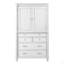 Grand garde-manger autoportant avec 6 tablettes de porte, 2 tablettes réglables et 5 tiroirs-131408537