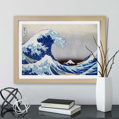 Under The Wave Off Kanagawa by Katsushika Hokusai - Single Picture Frame Painting