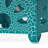 14" Side Table With Sunburst Cut Out Design, Teal-2114940656-2114940658