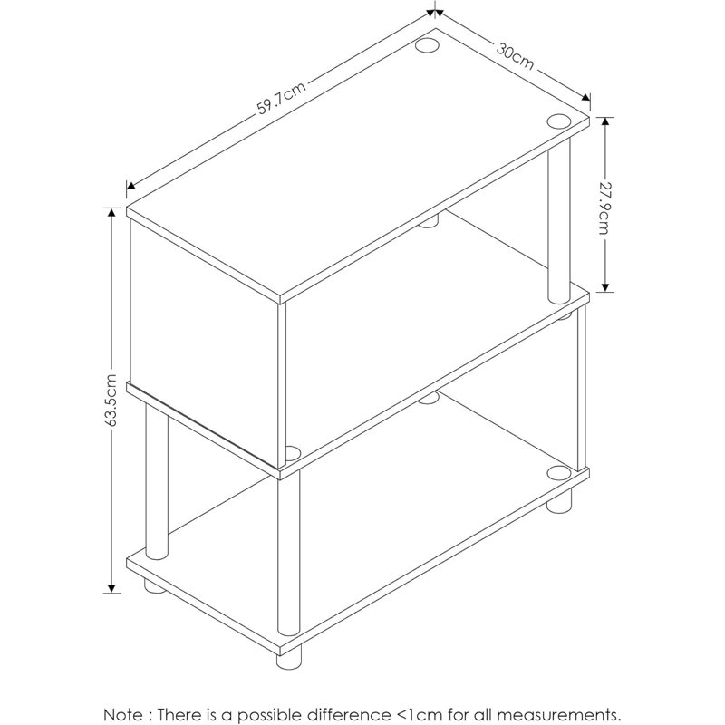 Étagère de rangement à 3 niveaux Flexi