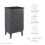 Meuble-lavabo 18 po Modway Render-341745894