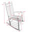 Chaise berçante balcon pour adulte - blanc-679864701